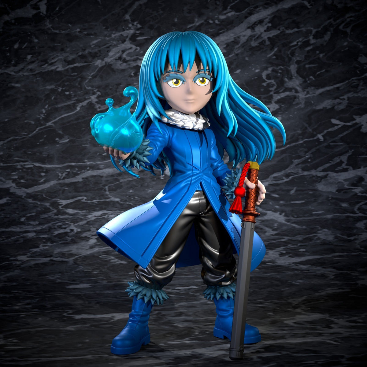 Rimuru Tempest Tensura Slime Fan Art Figure Full Colour 3D Printed Statue