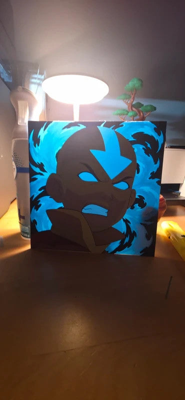 Avatar Aang Art Print Handmade Wall Decor