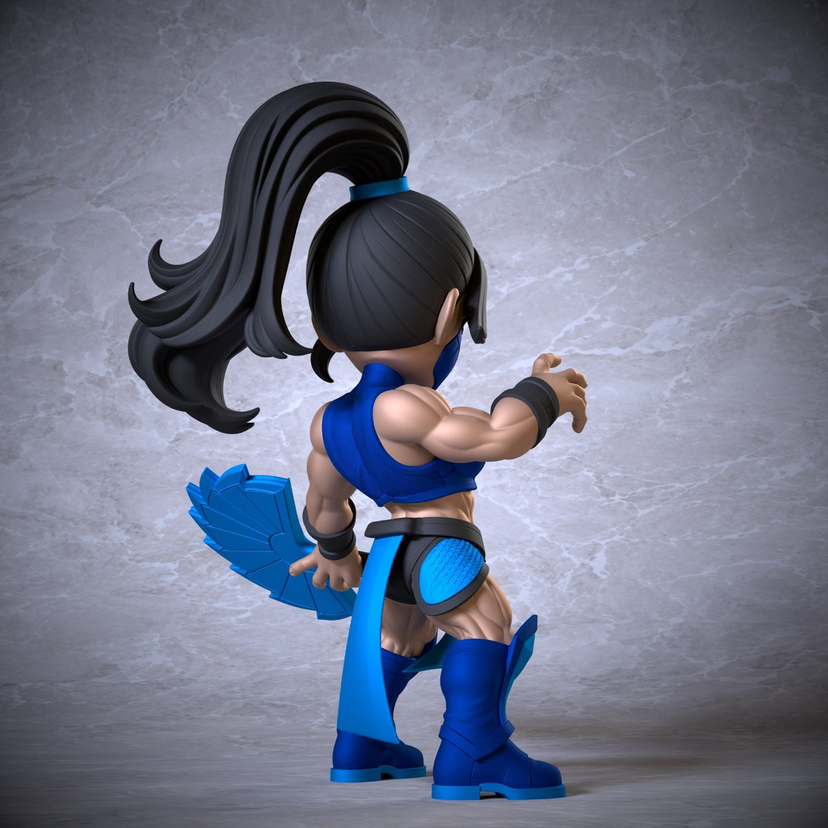 Kitana Mortal Kombat Fan Art Figure Full Colour 3D Printed Statue
