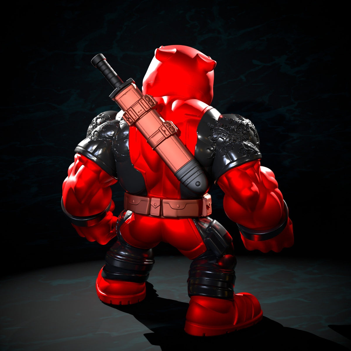 Venompool Marvel Fan Art Figure Full Colour 3D Printed Statue