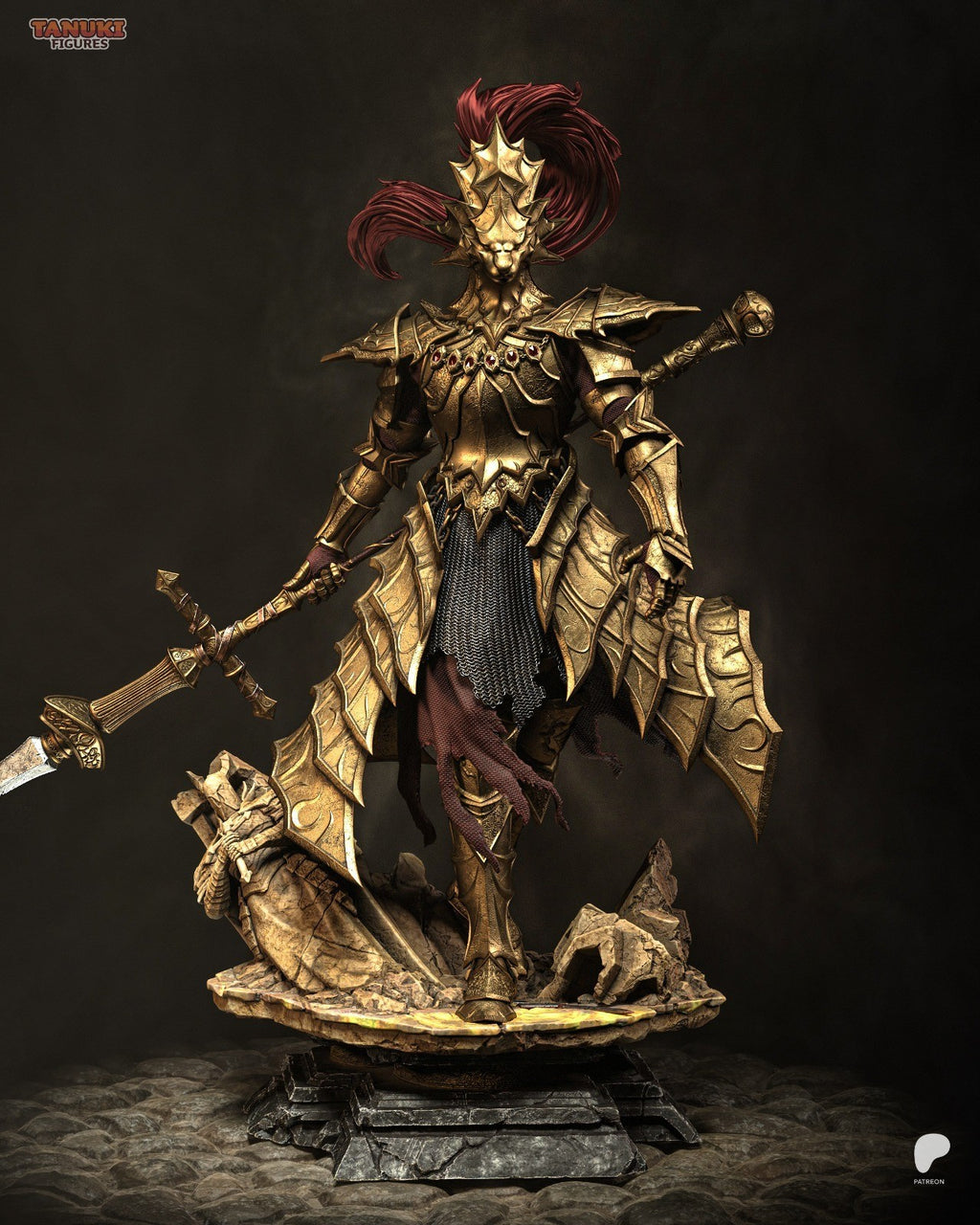 Ornstein (Dark Souls) 3D Printed Garage Kit Figure