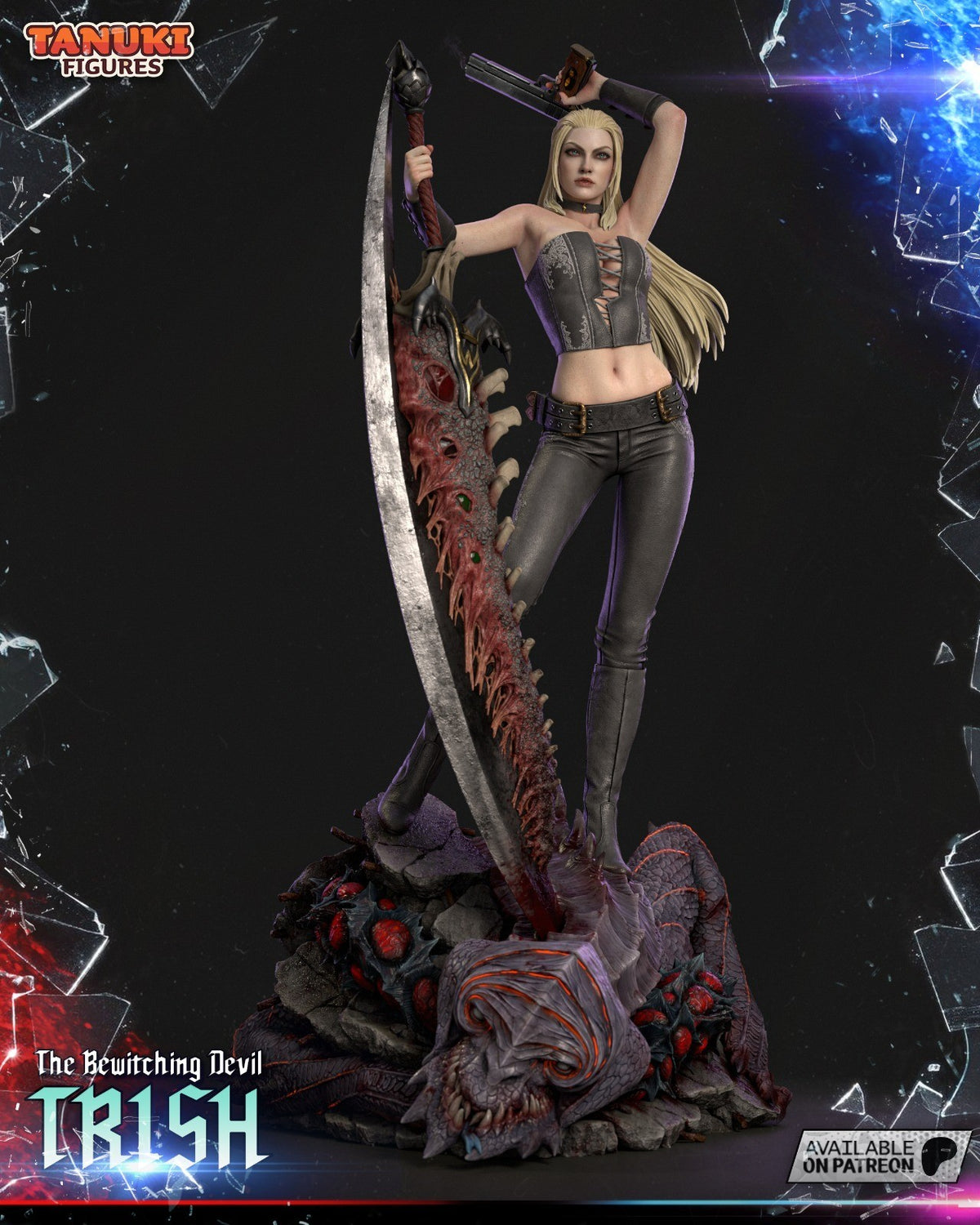 Trish (Devil May Cry) 3D Printed Garage Kit Figure
