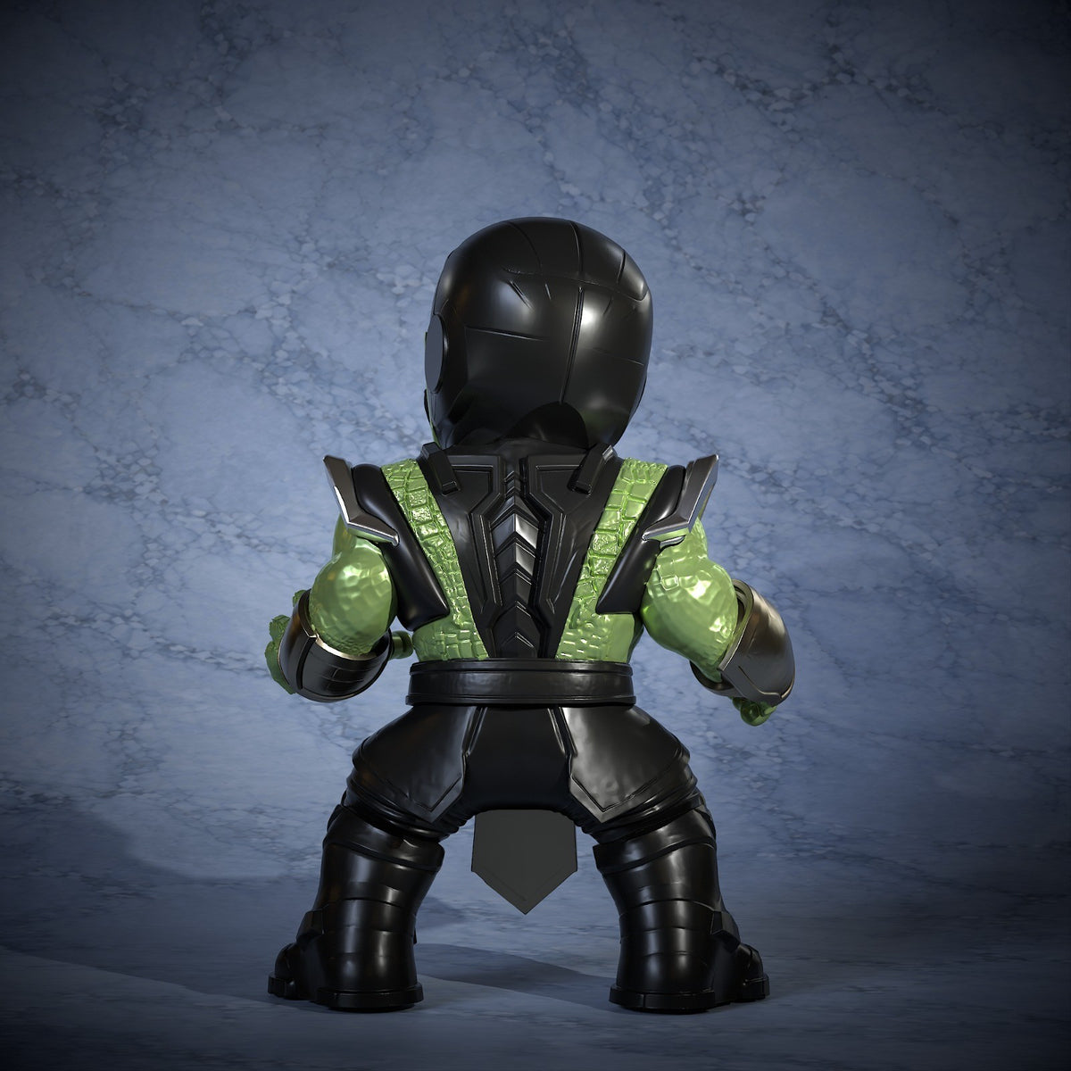 Reptile Mortal Kombat Fan Art Figure Full Colour 3D Printed Statue