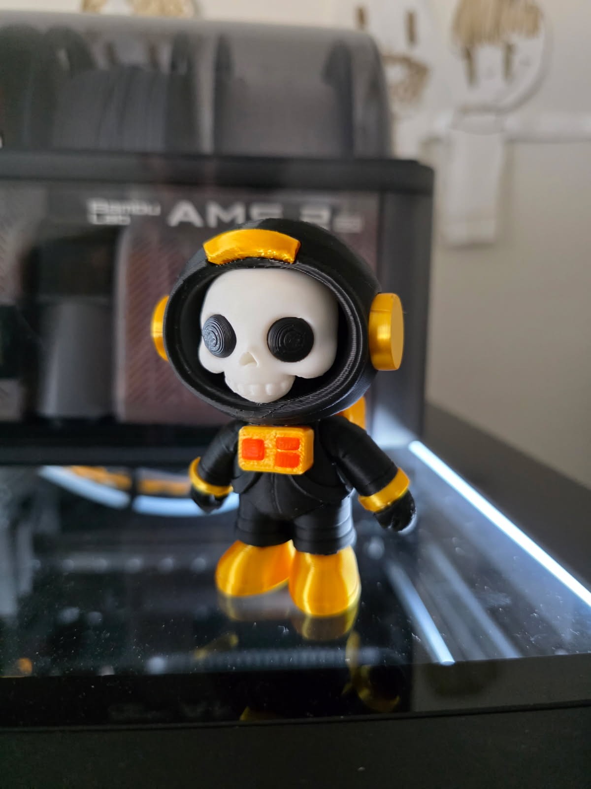 Skeleton Astronaut Figure