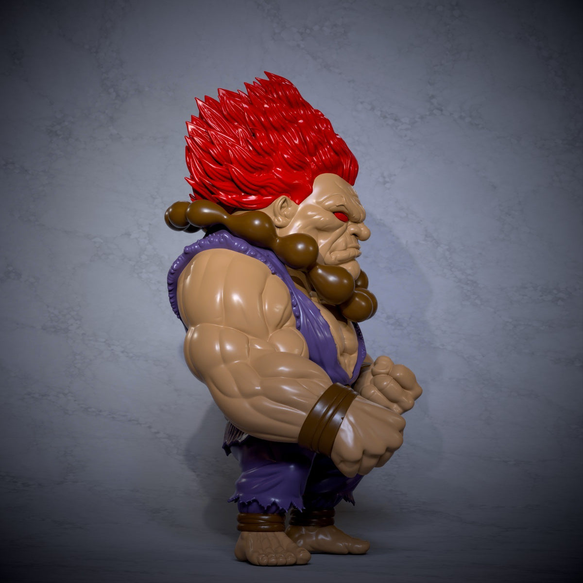 Akuma XL Street Fighter Fan Art Figure Full Colour 3D Printed Statue
