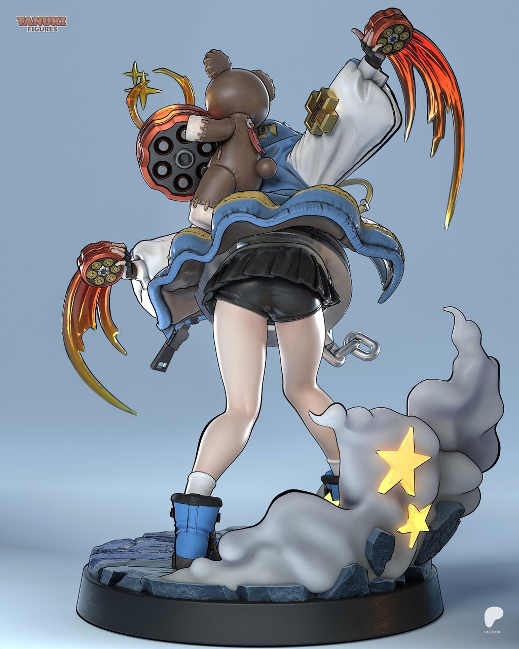Bridget (Guilty Gear) 3D Printed Garage Kit Figure