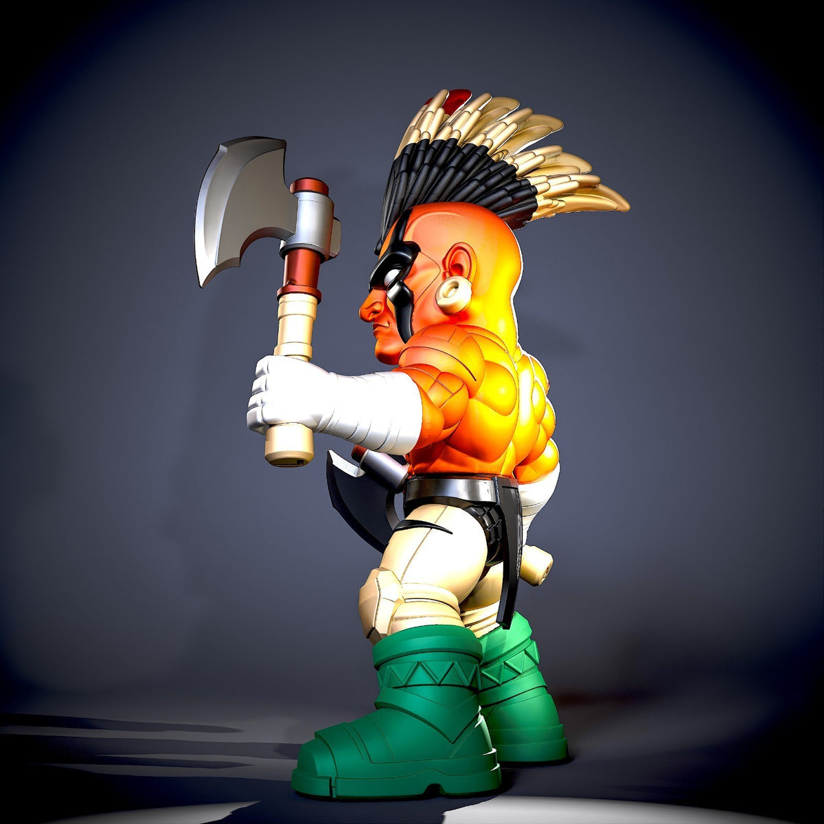 Chief Thunder Killer Instinct Fan Art Figure Full Colour 3D Printed Statue