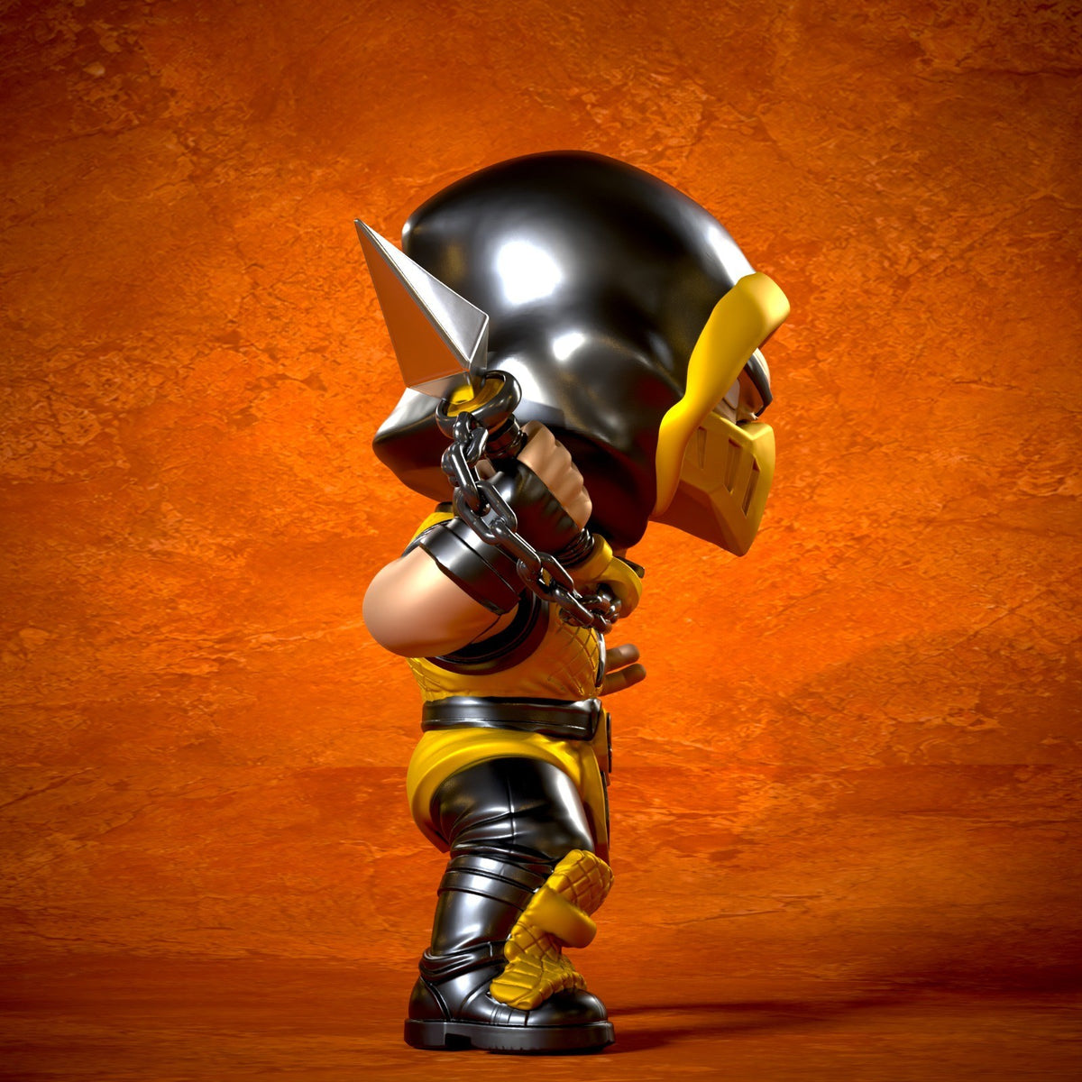 Scorpion Mortal Kombat Fan Art Figure Full Colour 3D Printed Statue