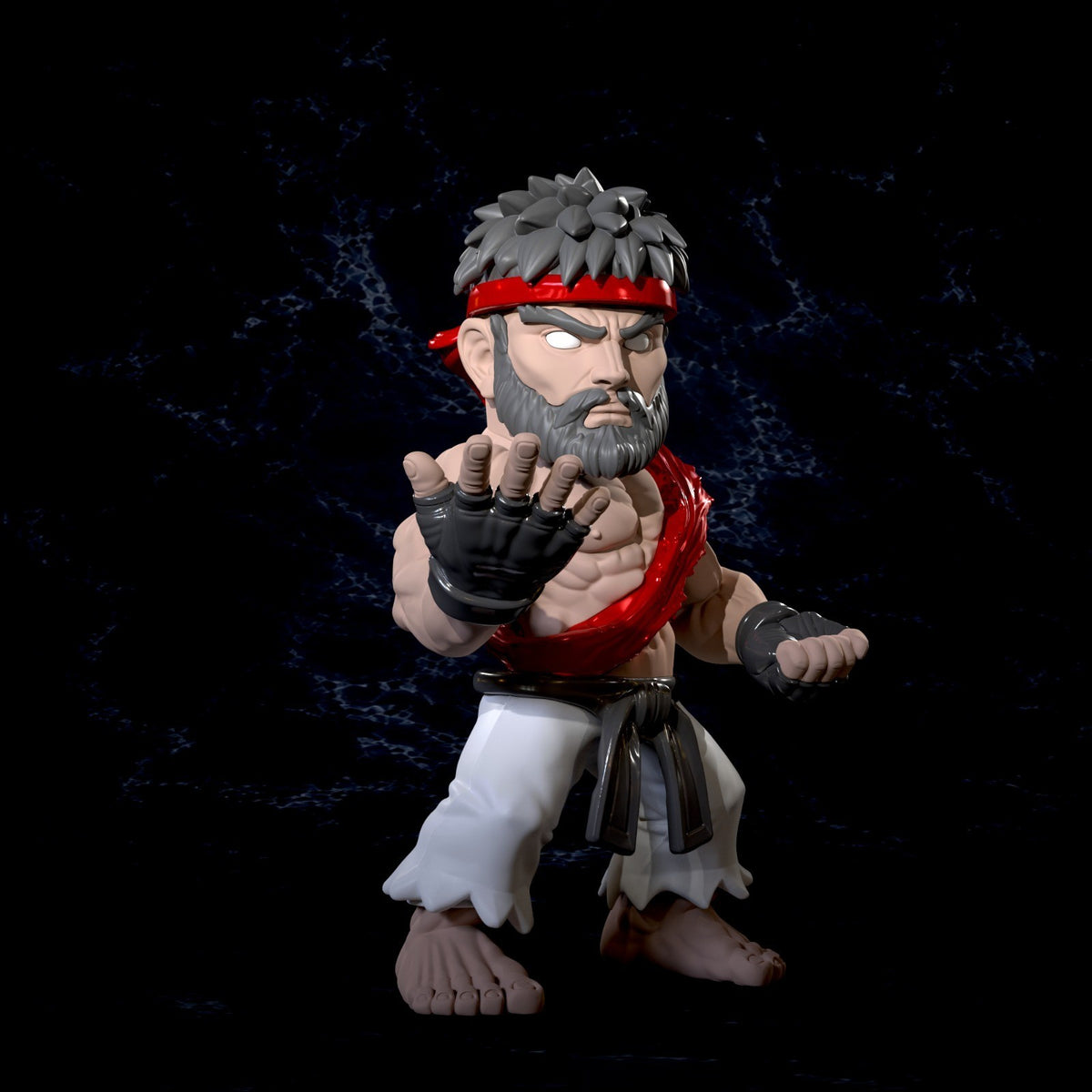 Ryu SF6 Street Fighter Fan Art Figure Full Colour 3D Printed Statue