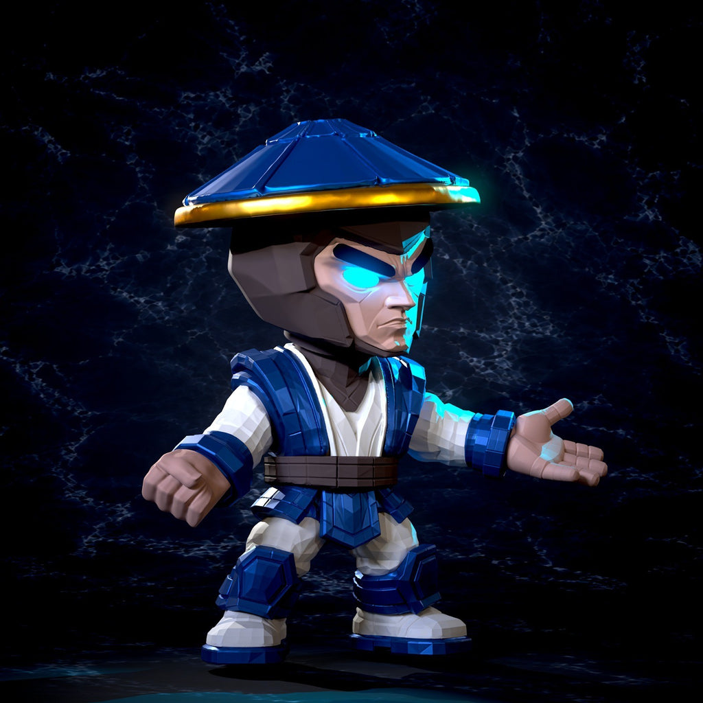 Raiden Mortal Kombat Fan Art Figure Full Colour 3D Printed Statue
