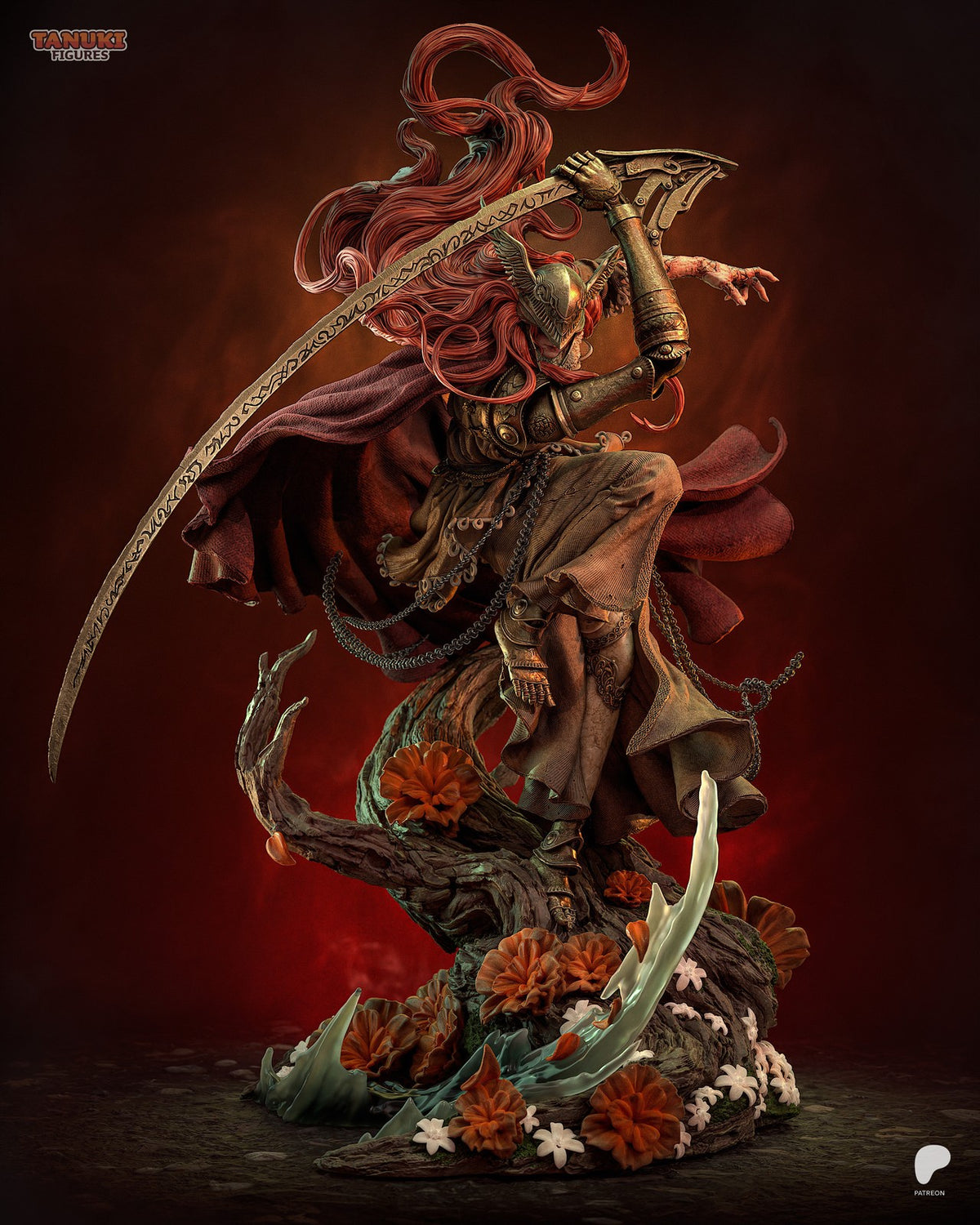 Malenia (Elden Ring) 3D Printed Garage Kit Figure