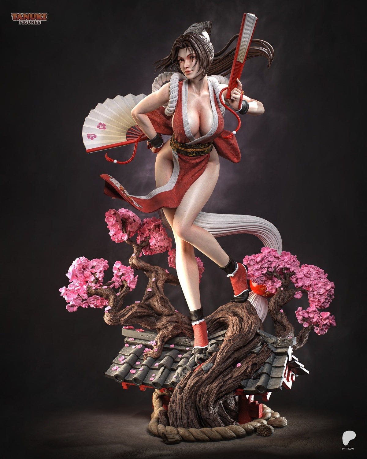 Mai Shiranui (King of Fighters) 3D Printed Garage Kit Figure