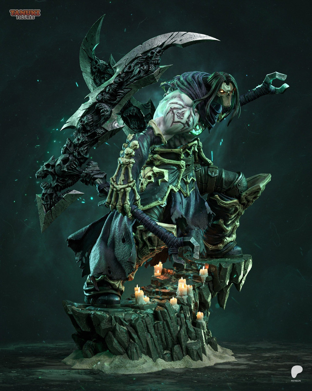 Death (Darksiders II) 3D Printed Garage Kit Figure