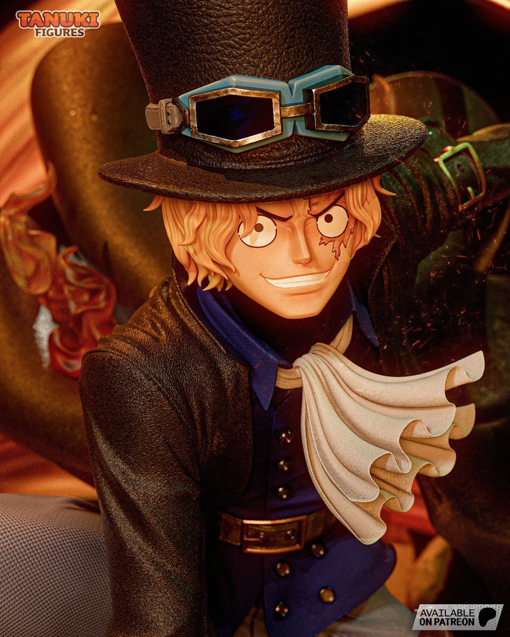 Sabo (One Piece) 3D Printed Garage Kit Figure