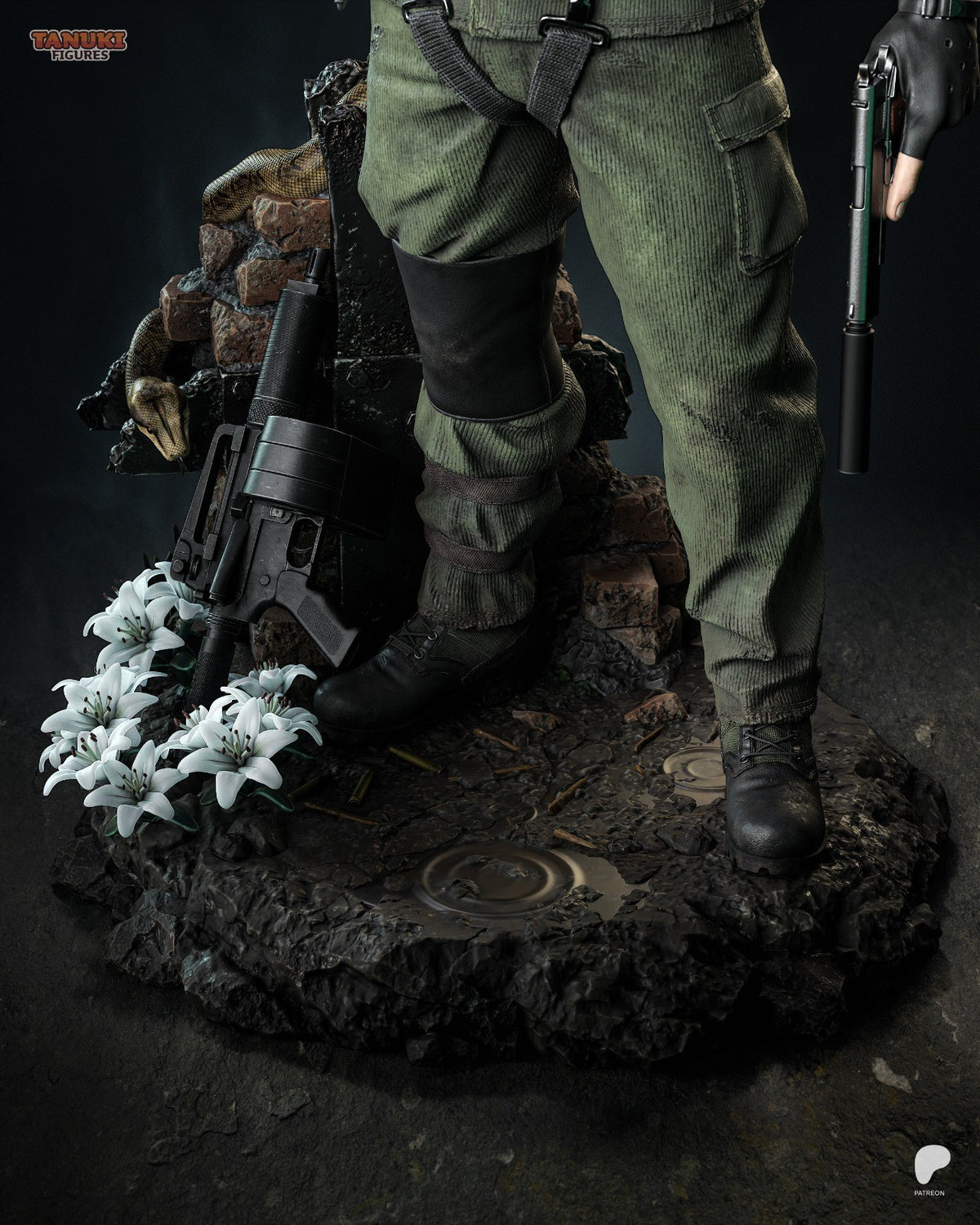 Big Boss (Metal Gear) 3D Printed Garage Kit Figure