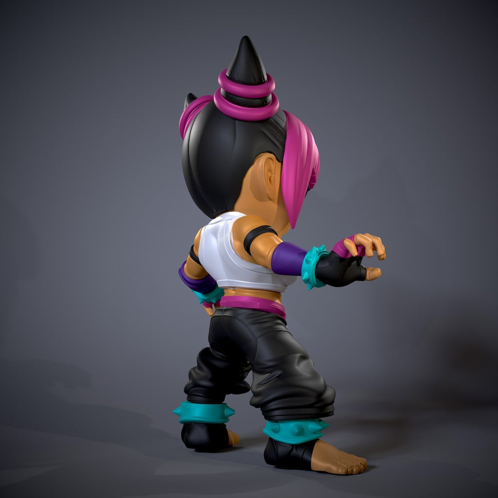 Juri Street Fighter Fan Art Figure Full Colour 3D Printed Statue