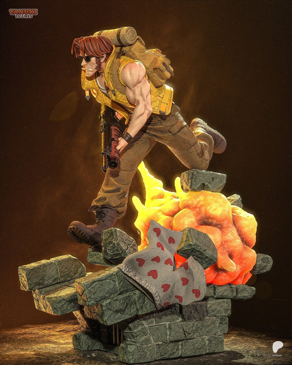 Tarma Roving (Metal Slug) 3D Printed Garage Kit Figure