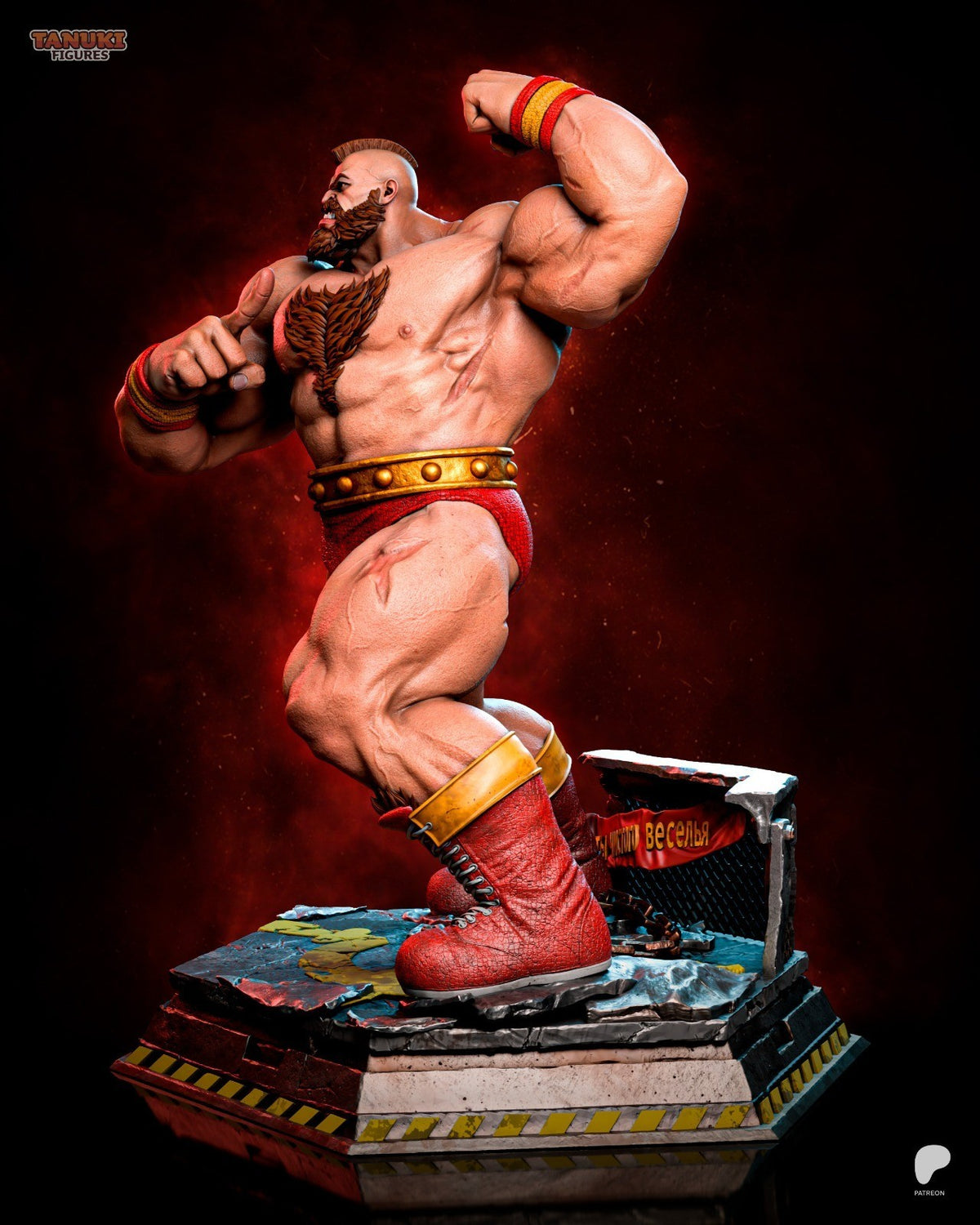 Zangief (Street Fighter) 3D Printed Garage Kit Figure