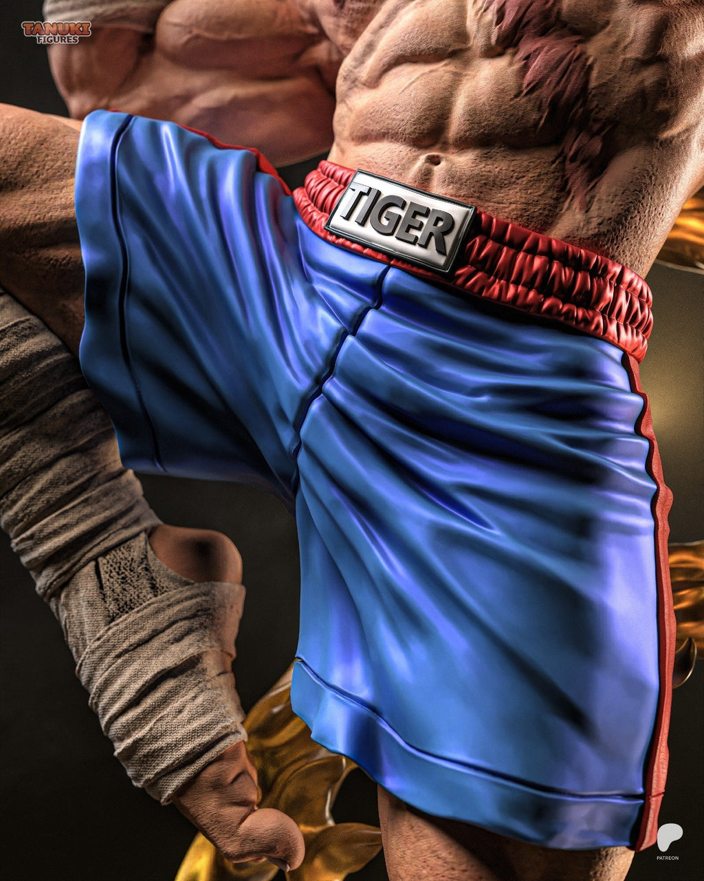 Sagat (Street Fighter) 3D Printed Garage Kit Figure