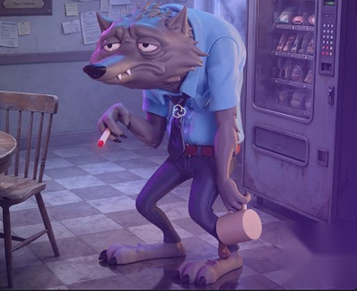 Wayne Werewolf (Hotel Transylvania) Full Colour 3D Printed Figure