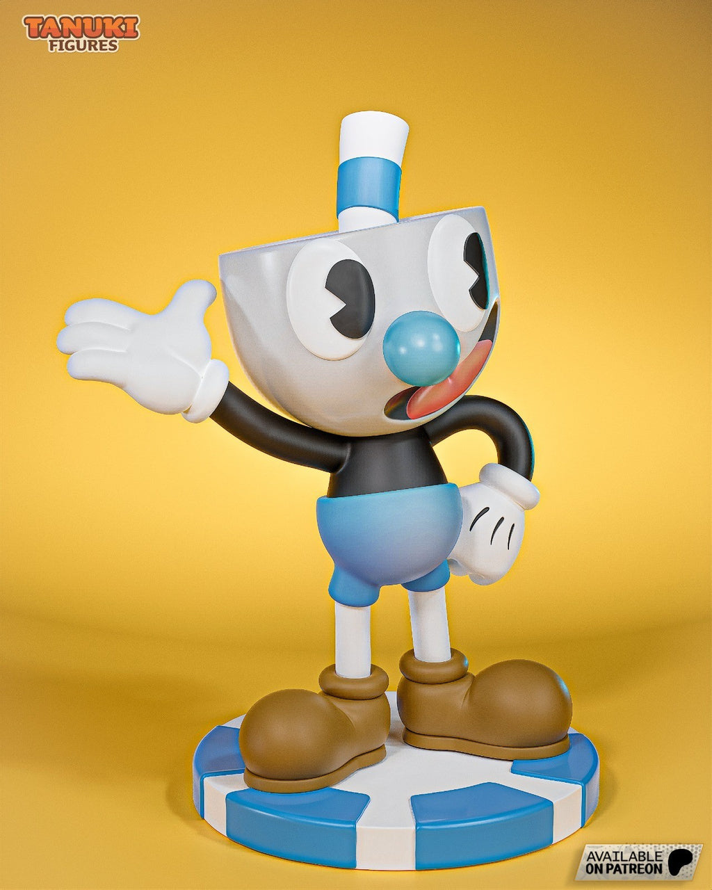 Mugman Toon (Cuphead) 3D Printed Garage Kit Figure