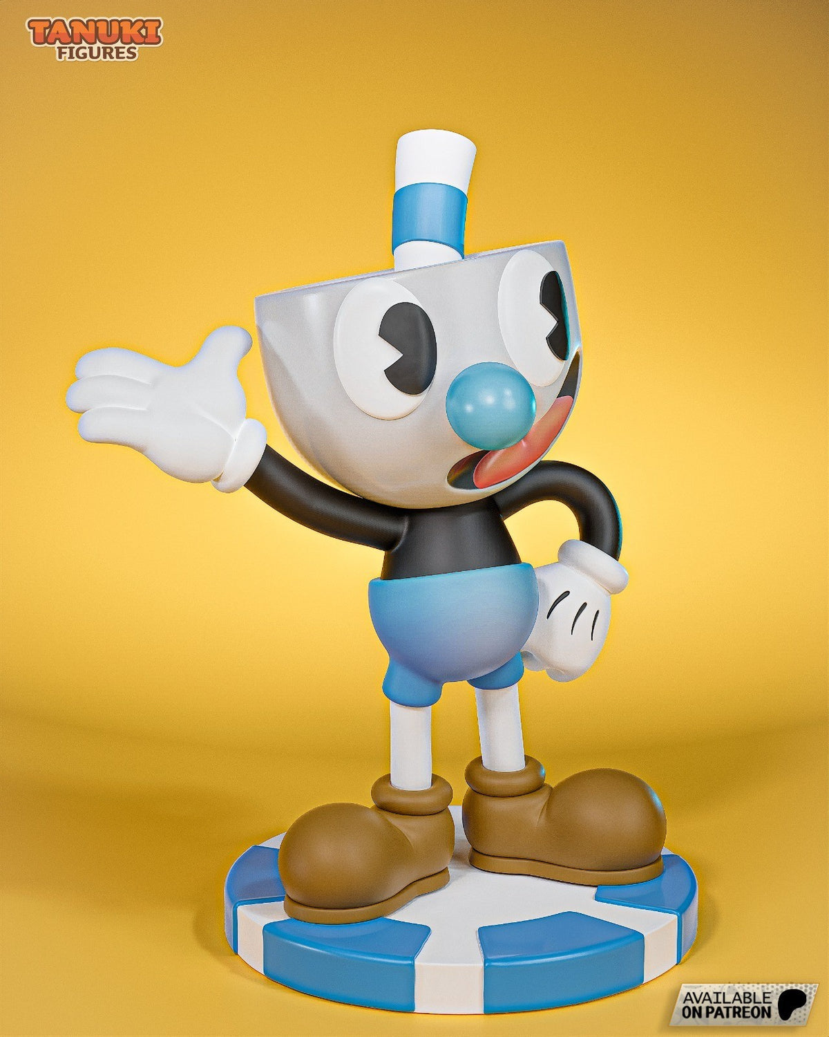 Mugman Toon (Cuphead) 3D Printed Garage Kit Figure
