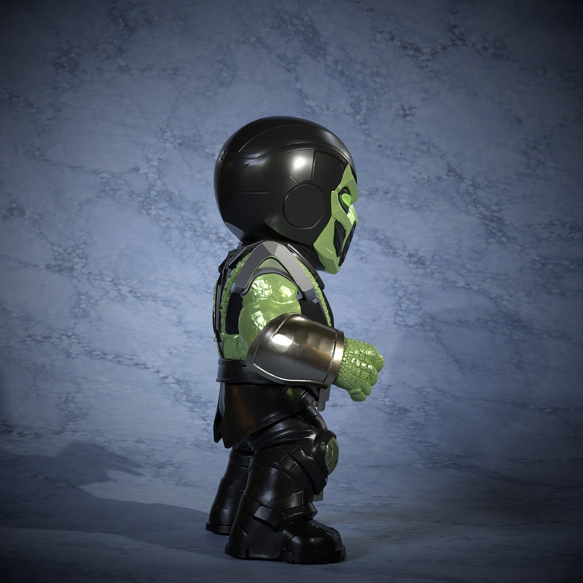 Reptile Mortal Kombat Fan Art Figure Full Colour 3D Printed Statue