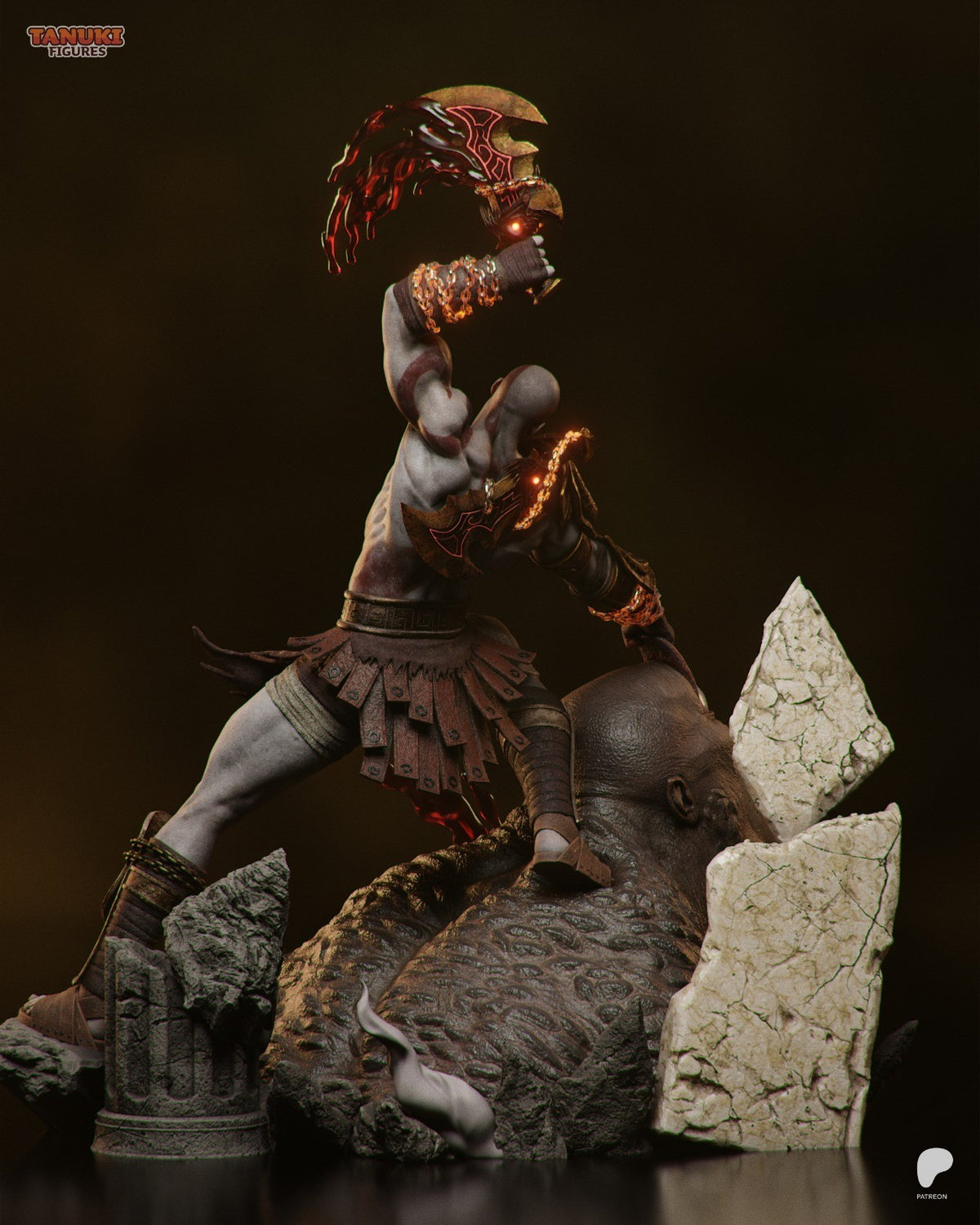 Kratos V2 (God of War) 3D Printed Garage Kit Figure