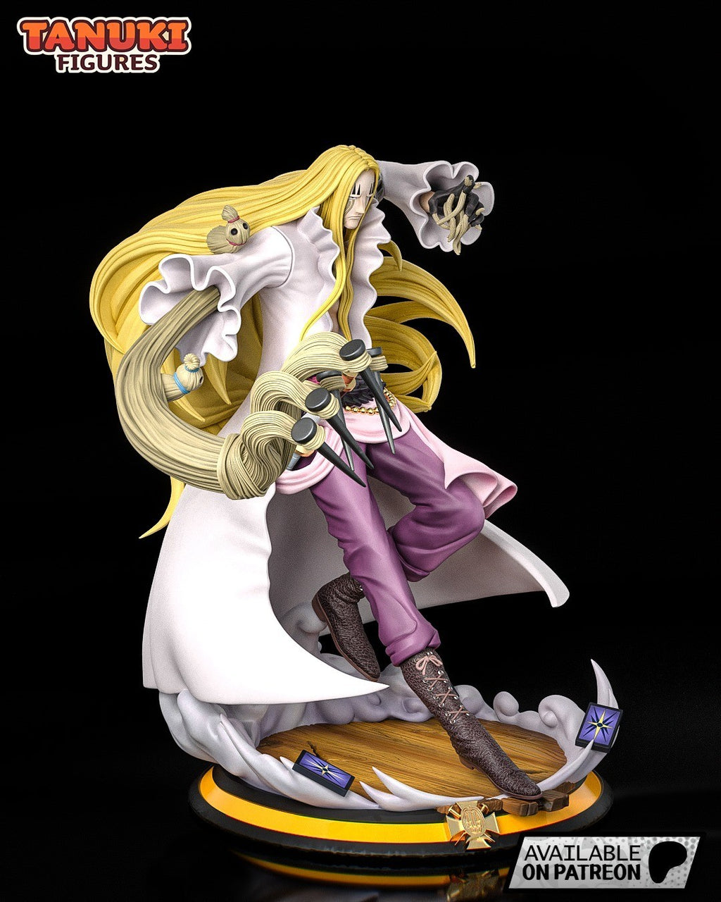 Basil Hawkins (One Piece) 3D Printed Garage Kit Figure