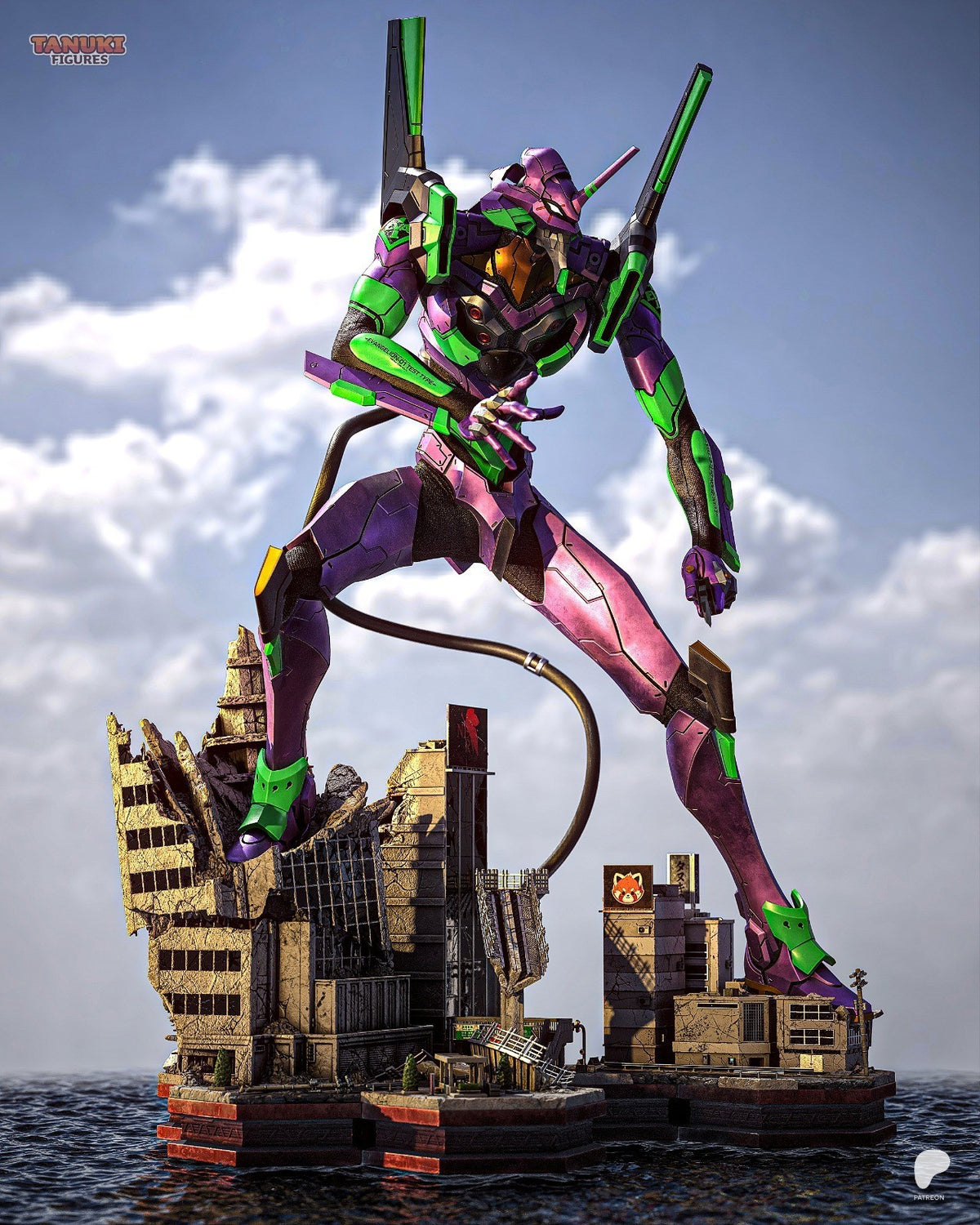 Eva 01 (Neon Genesis Evangelion) 3D Printed Garage Kit Figure