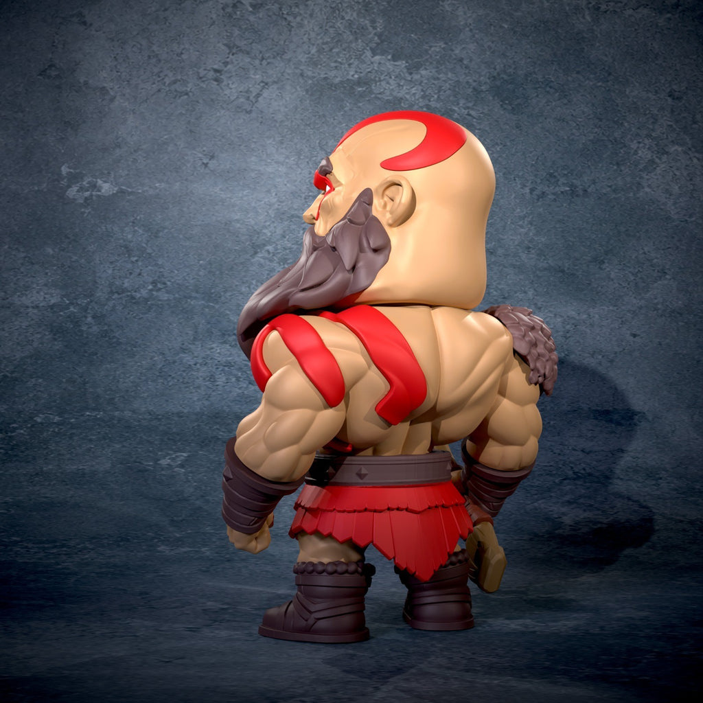 Kratos God of War Fan Art Figure Full Colour 3D Printed Statue