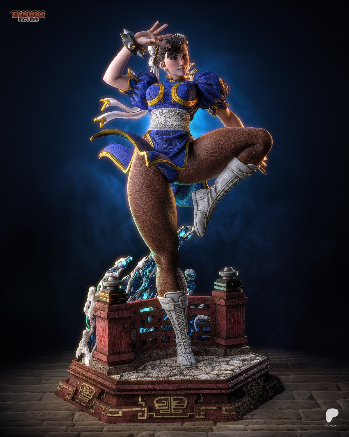 Chun-Li (Street Fighter) 3D Printed Garage Kit Figure