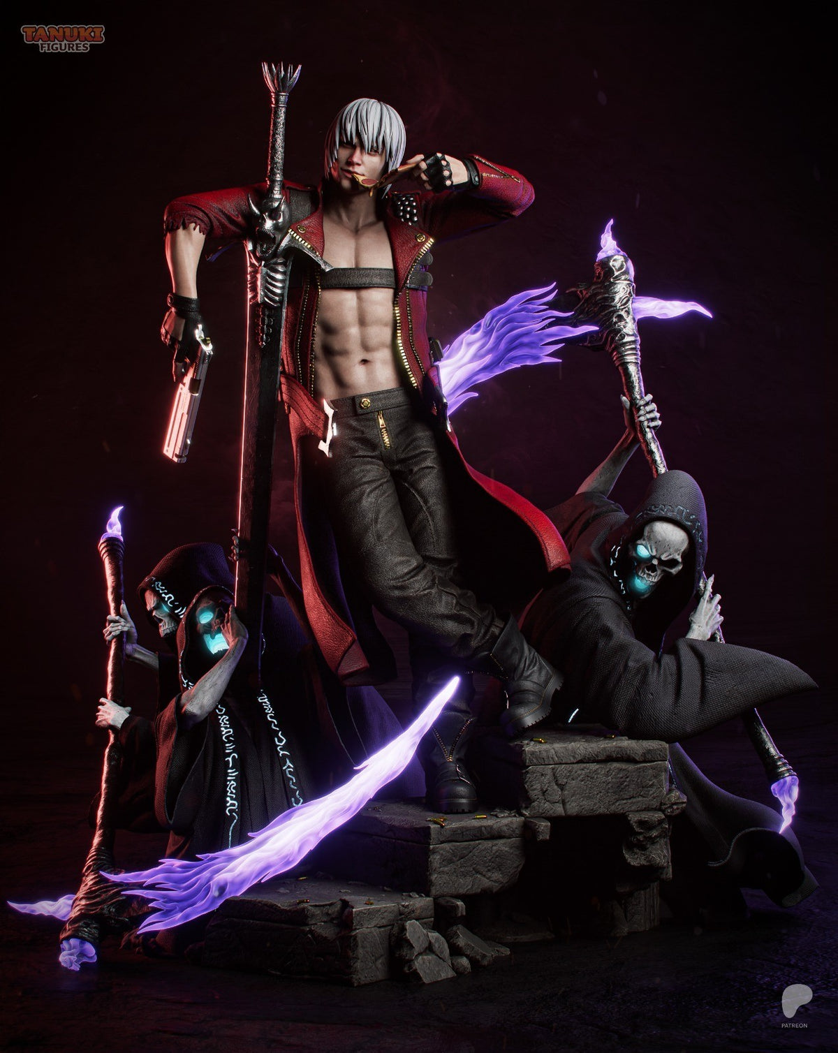 Dante (Devil May Cry 3) 3D Printed Garage Kit Figure
