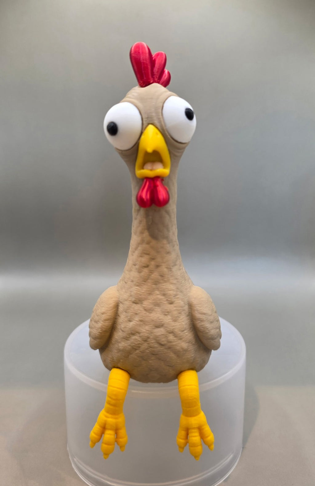 Rubber Chicken Shelf Sitter Figure