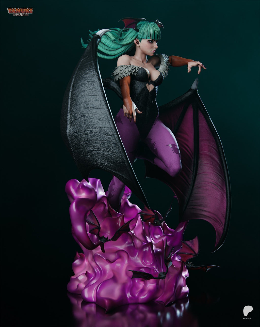 Morrigan (Darkstalkers) 3D Printed Garage Kit Figure