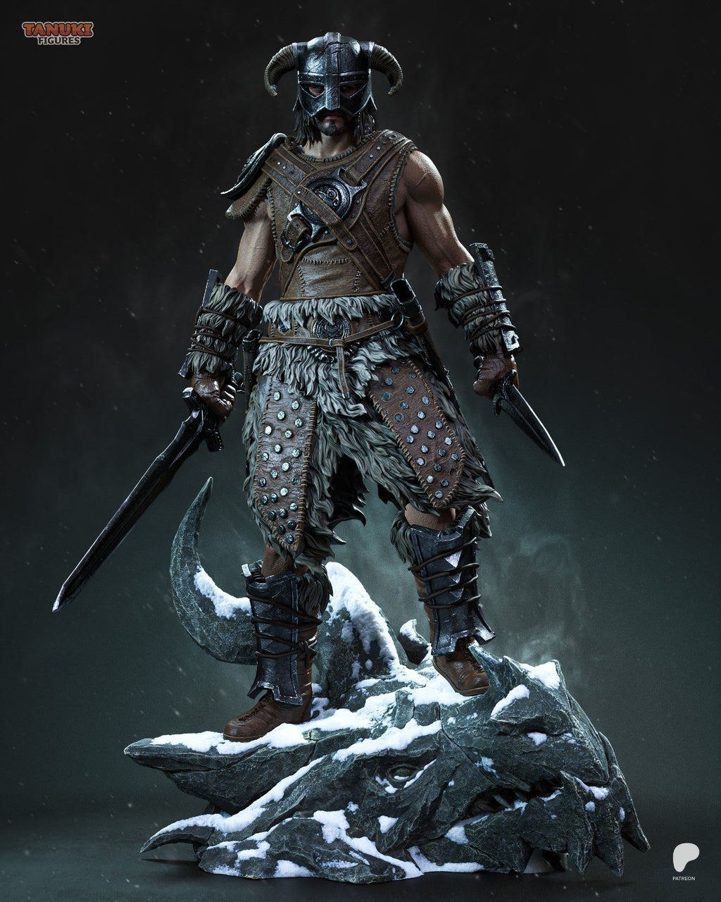Dovahkiin (Skyrim) 3D Printed Garage Kit Figure