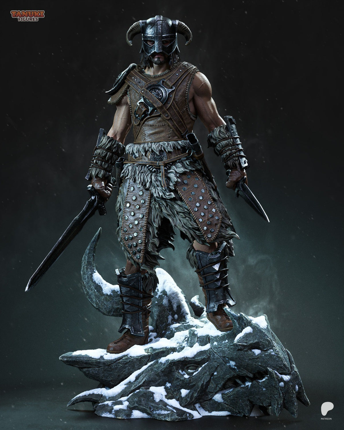 Dovahkiin (Skyrim) 3D Printed Garage Kit Figure