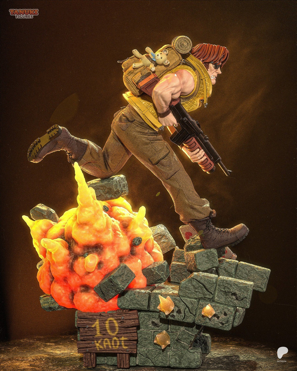 Tarma Roving (Metal Slug) 3D Printed Garage Kit Figure