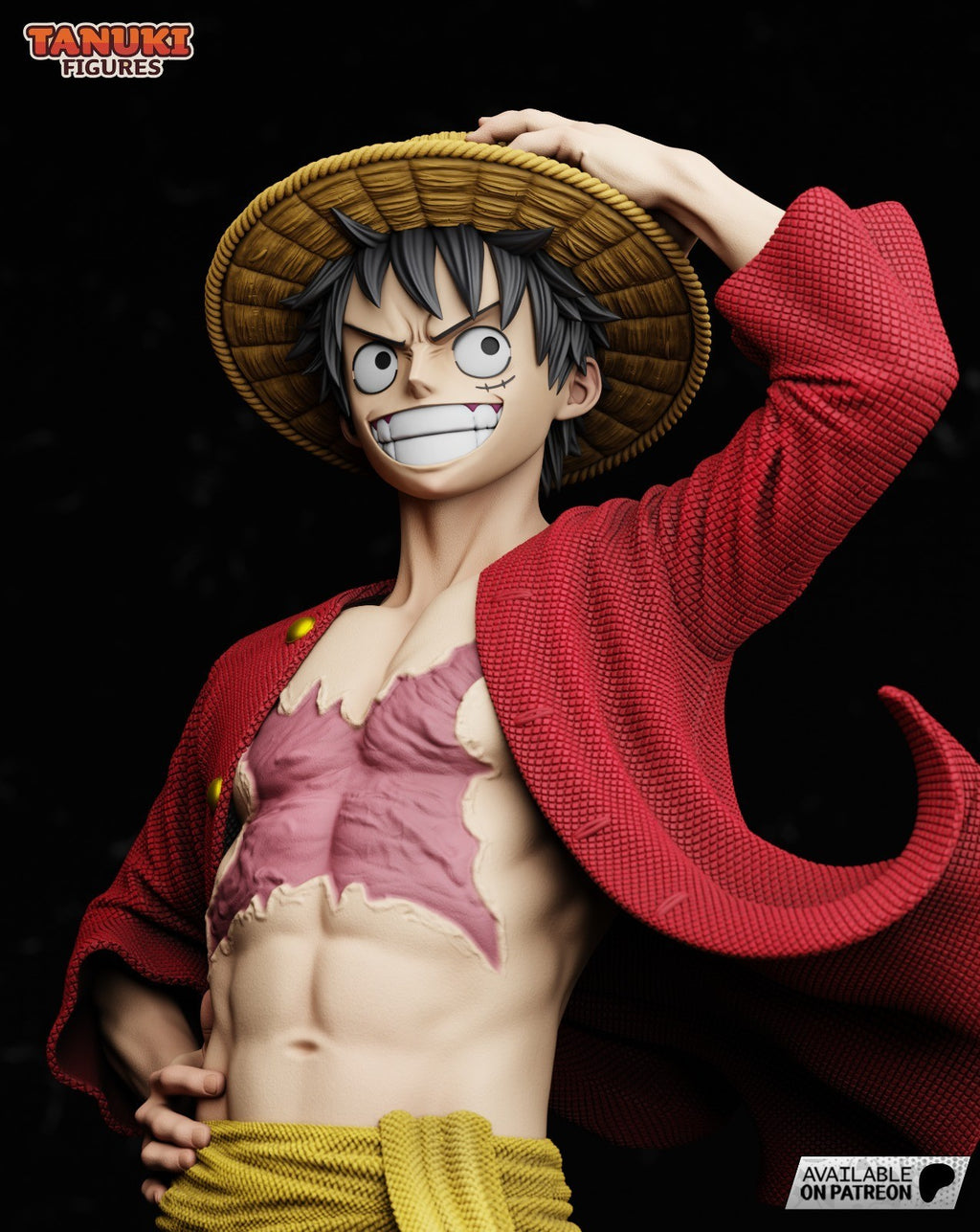 Luffy (One Piece) 3D Printed Garage Kit Figure