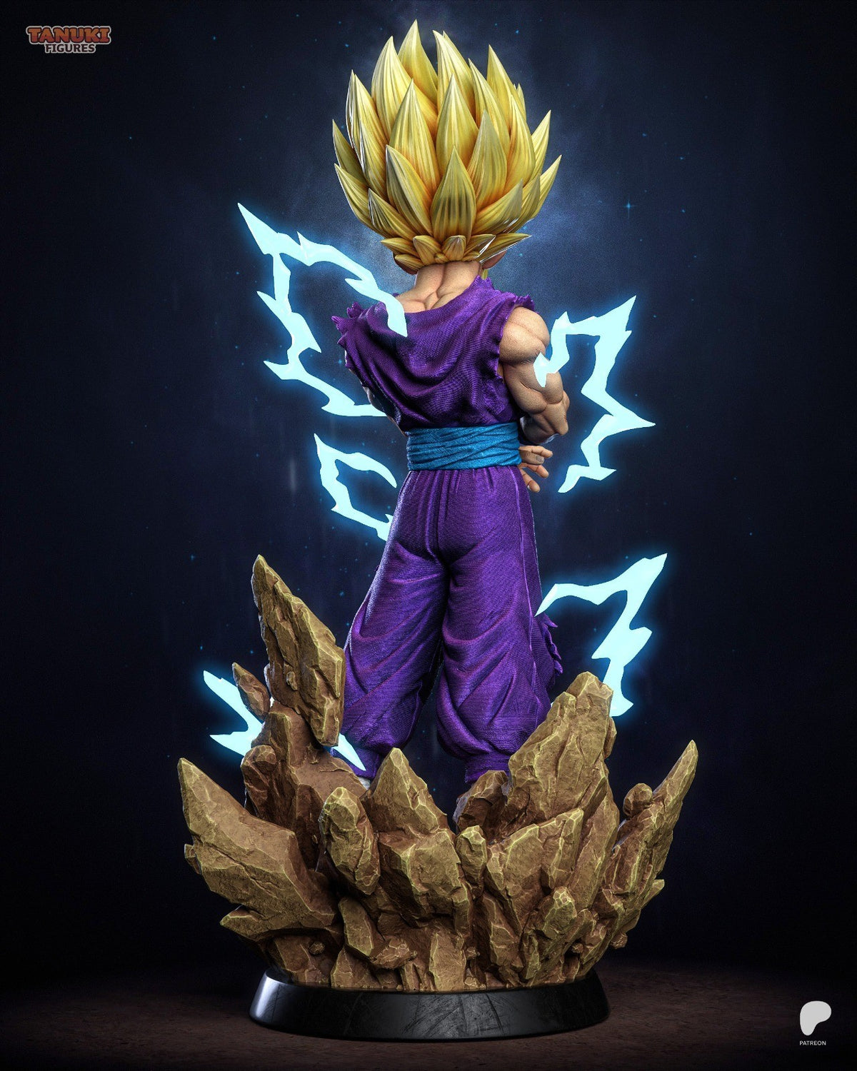 Gohan SSJ2 (Dragon Ball) 3D Printed Garage Kit Figure