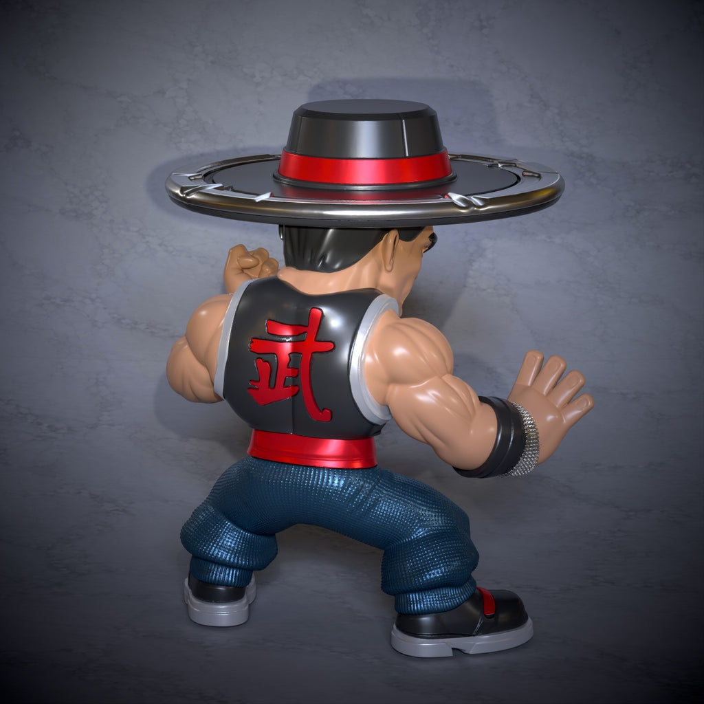 Kung Lao Mortal Kombat Fan Art Figure Full Colour 3D Printed Statue
