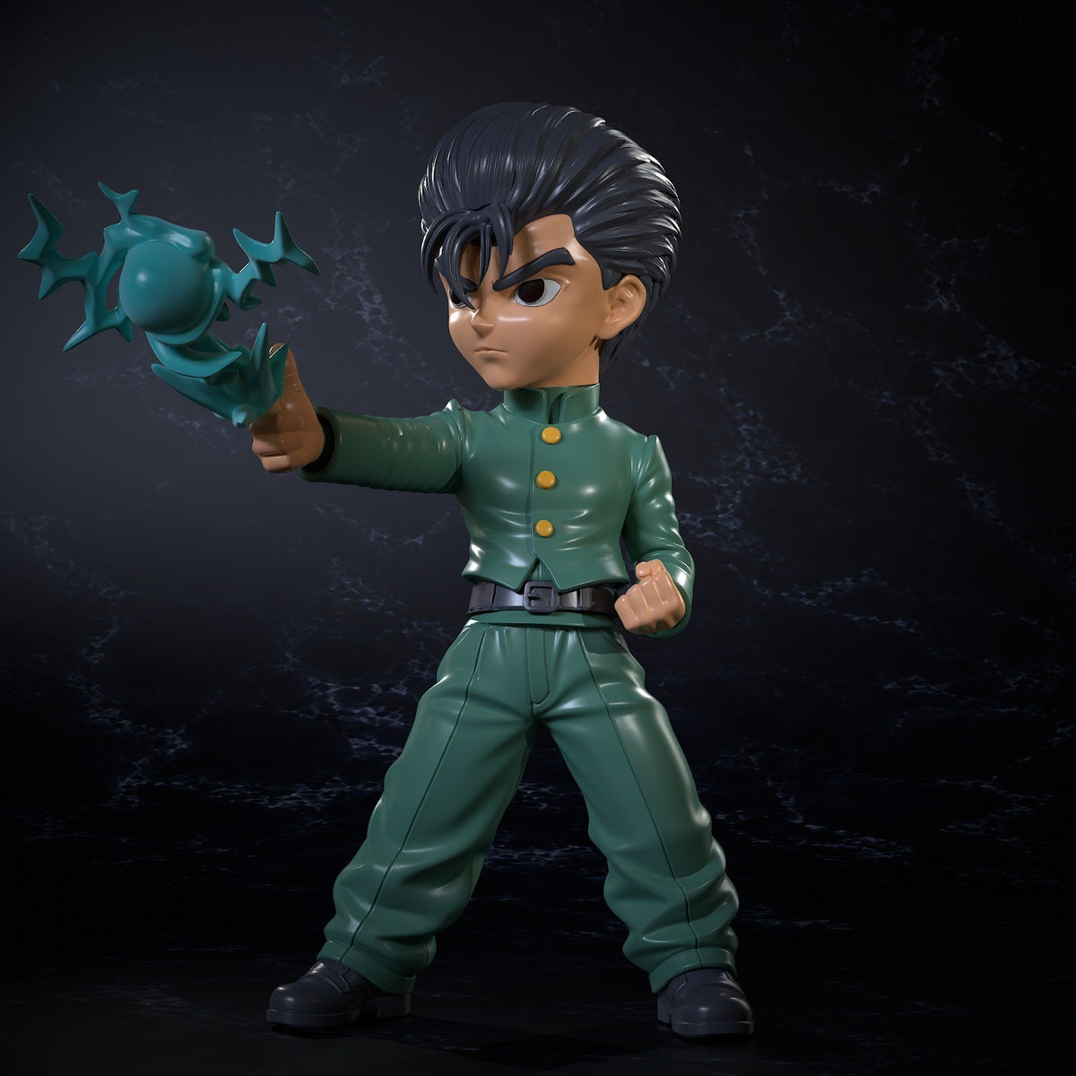 Yusuke Urameshi Yu Yu Hakusho Fan Art Figure Full Colour 3D Printed Statue