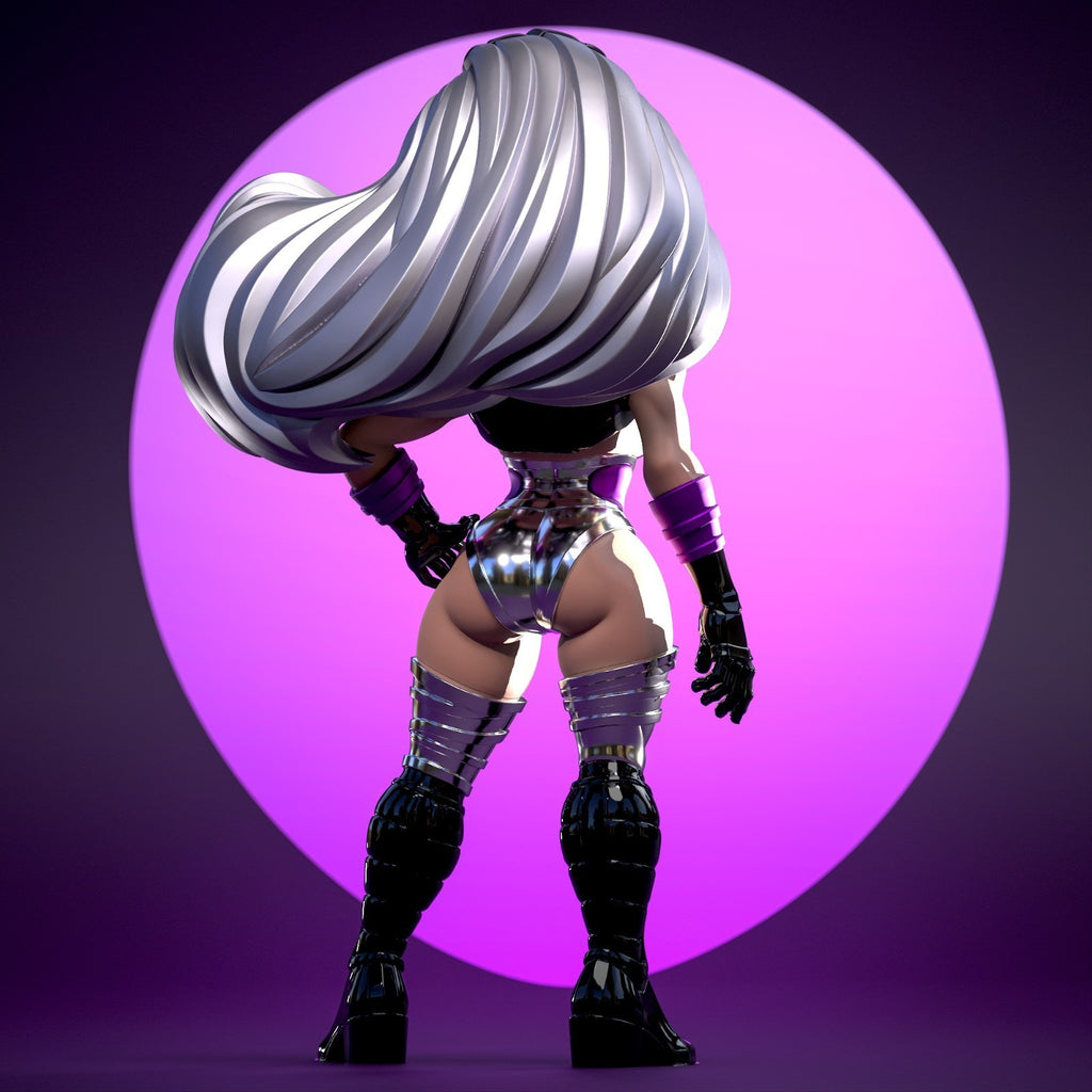 Sindel Mortal Kombat Fan Art Figure Full Colour 3D Printed Statue