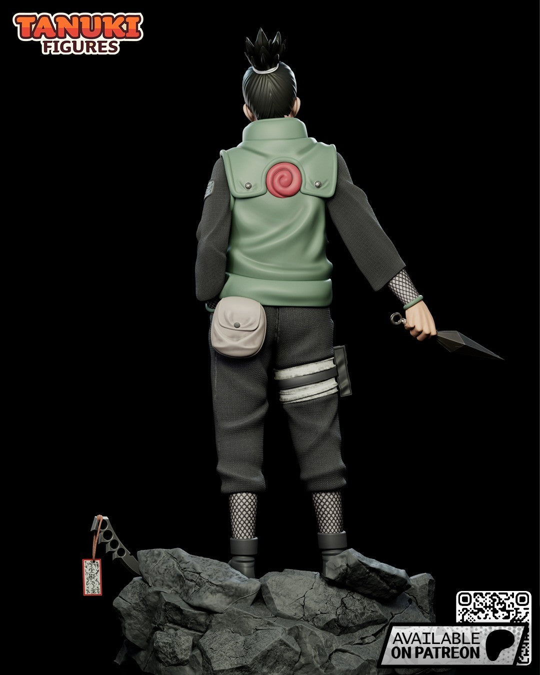 Shikamaru Nara (Naruto) 3D Printed Garage Kit Figure