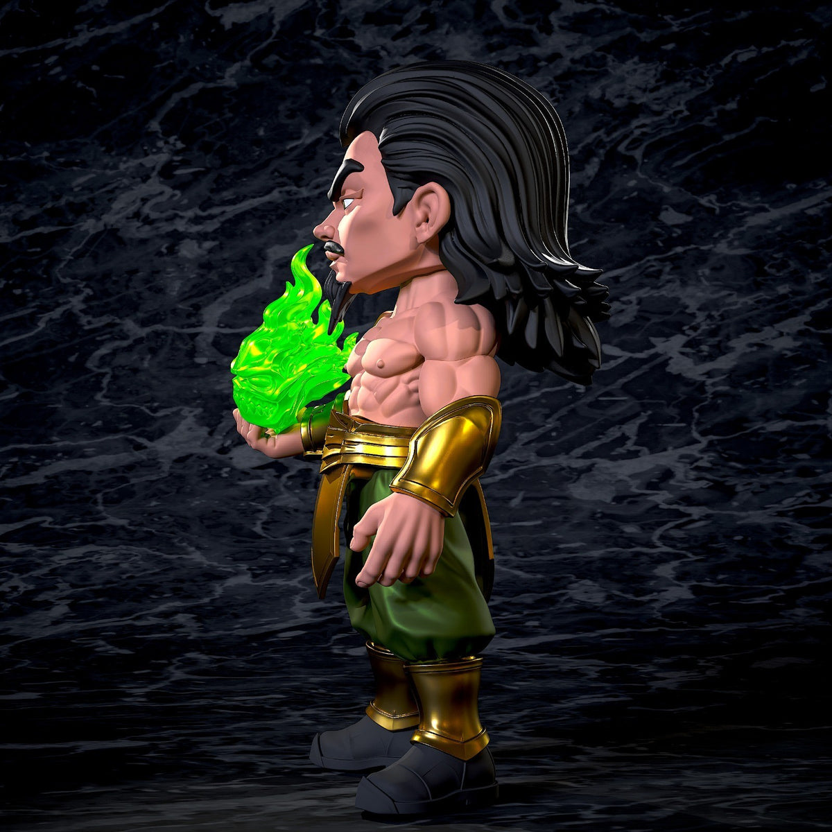 Shang Tsung Mortal Kombat Fan Art Figure Full Colour 3D Printed Statue