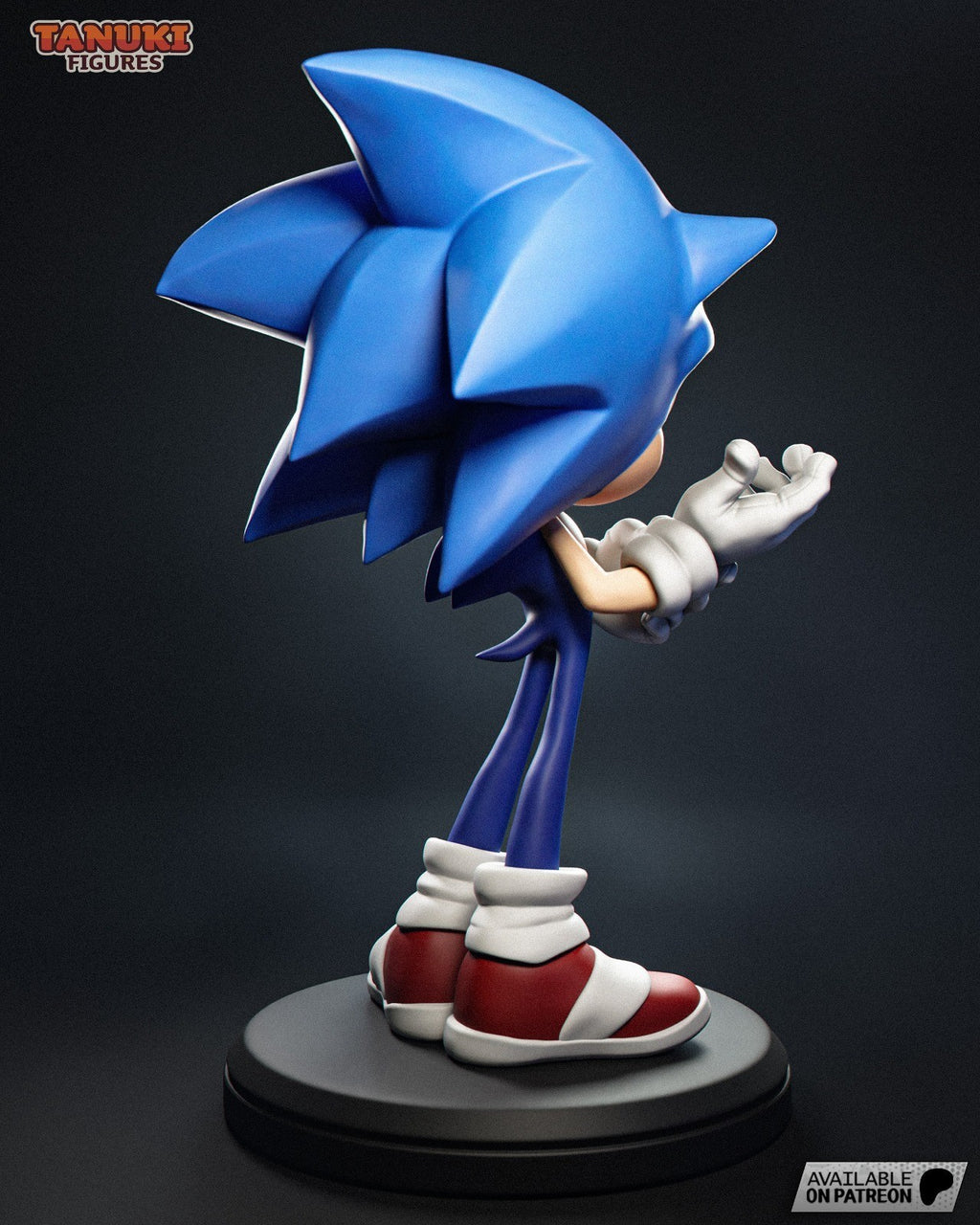 Sonic Toon (Sonic) 3D Printed Garage Kit Figure
