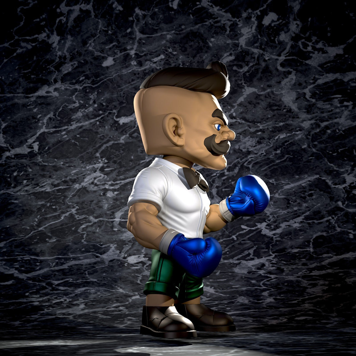 Dudley Street Fighter Fan Art Figure Full Colour 3D Printed Statue
