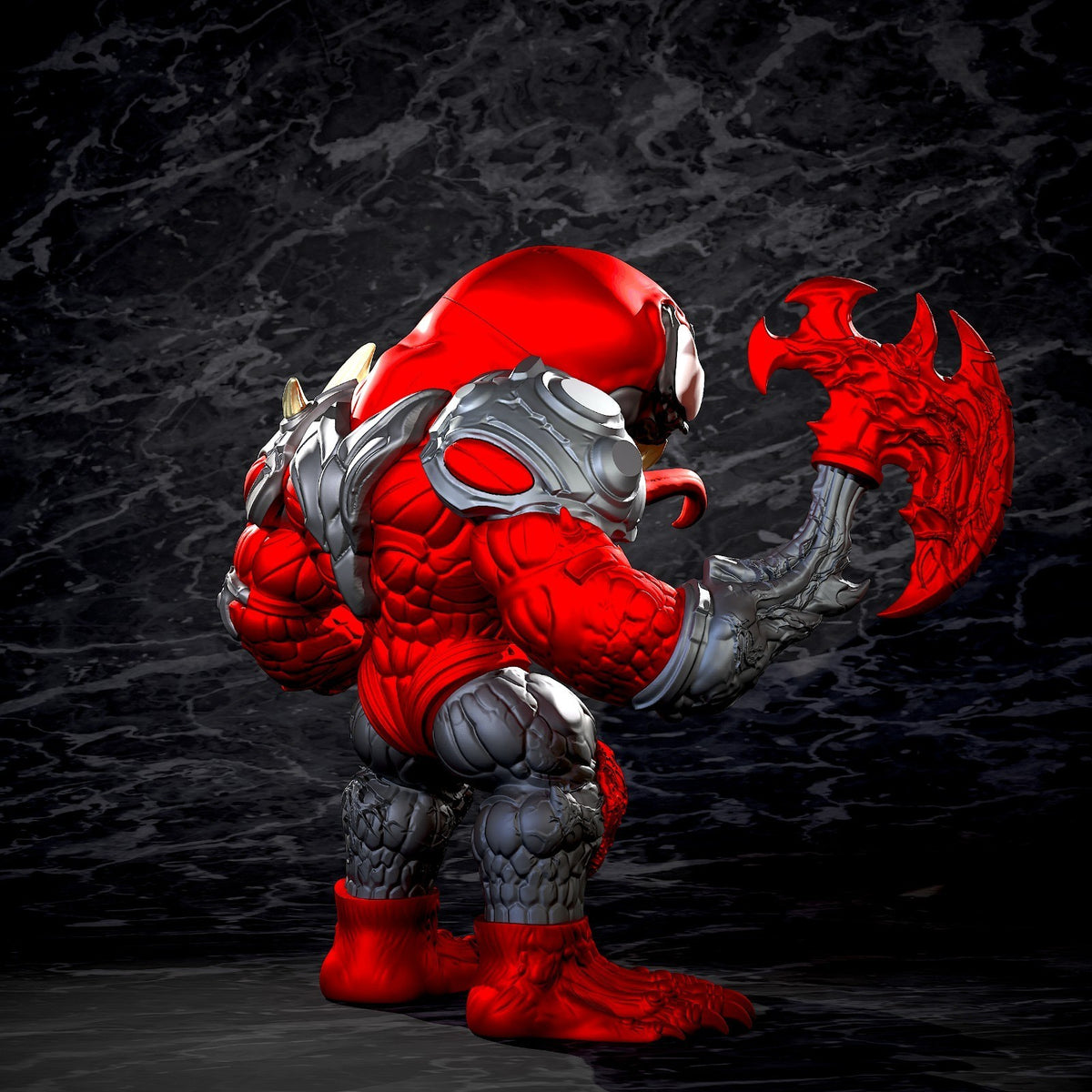 Carnage Marvel Fan Art Figure Full Colour 3D Printed Statue