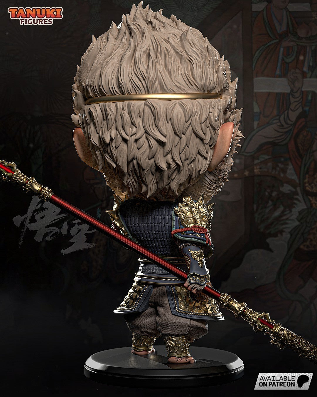 Wukong Chibi (Black Myth) 3D Printed Garage Kit Figure