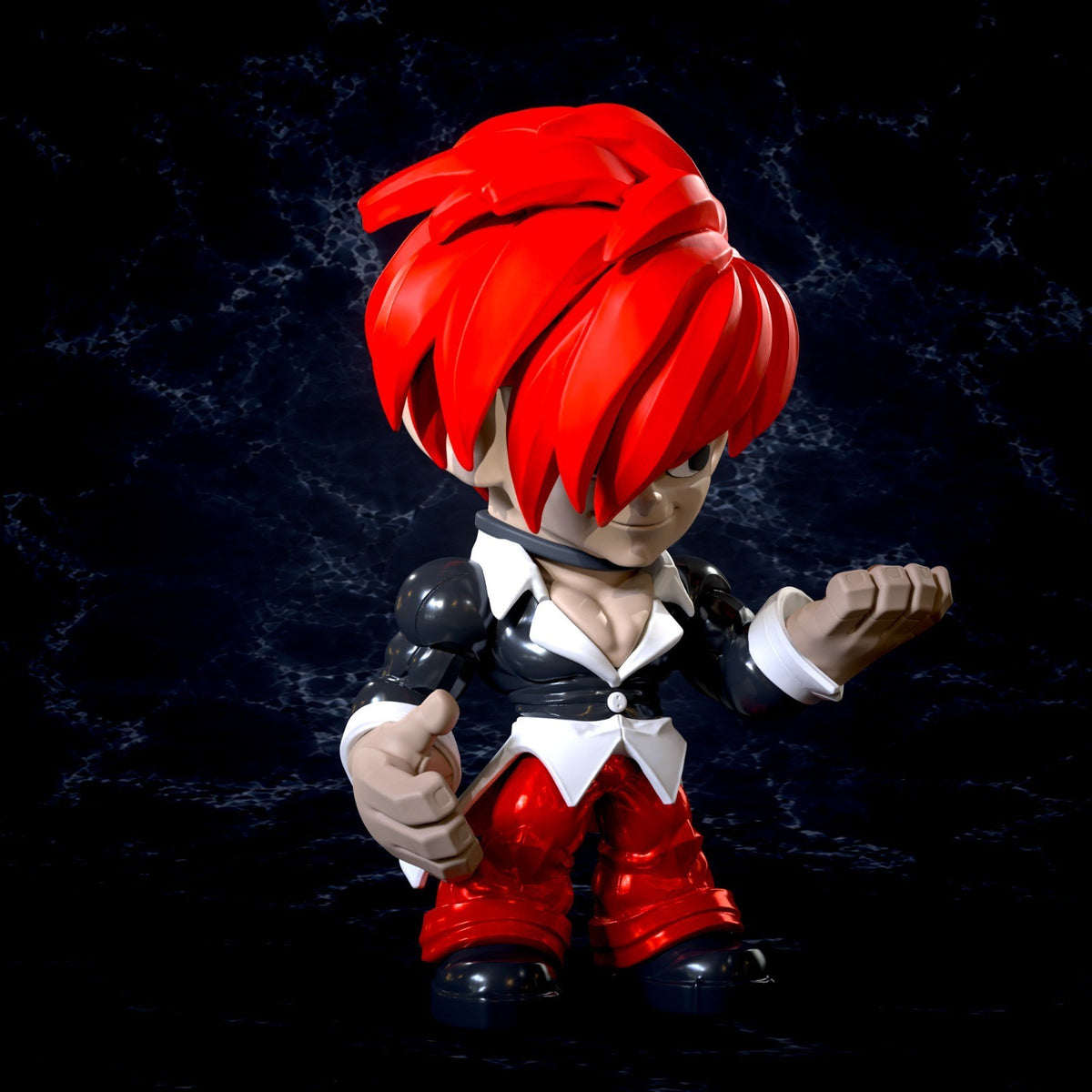 Iori Yagami King of Fighters Fan Art Figure Full Colour 3D Printed Statue